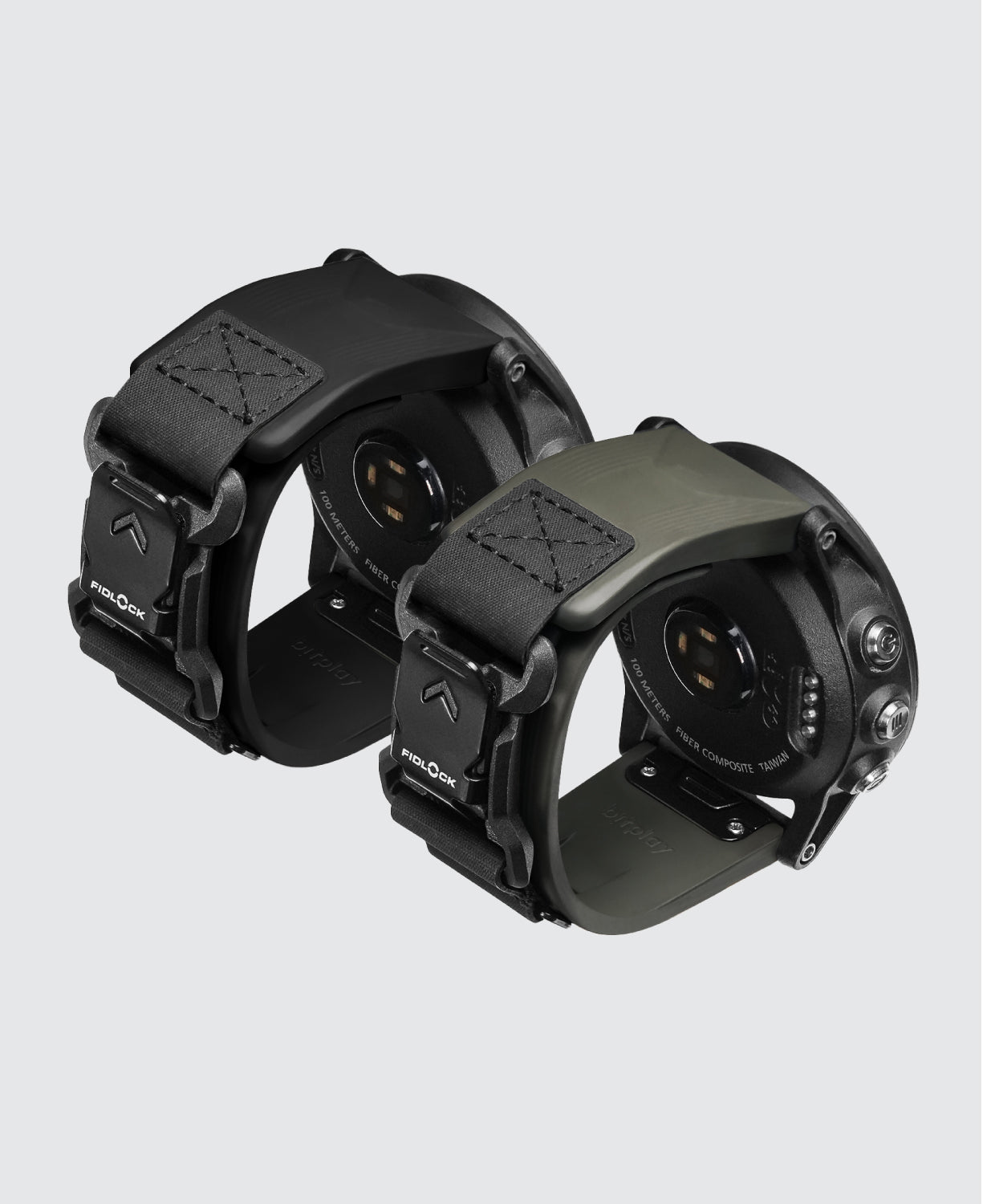Waterproof FKM Rubber Fidlock Quick Release Watch Band for Garmin QUICKFIT 26mm