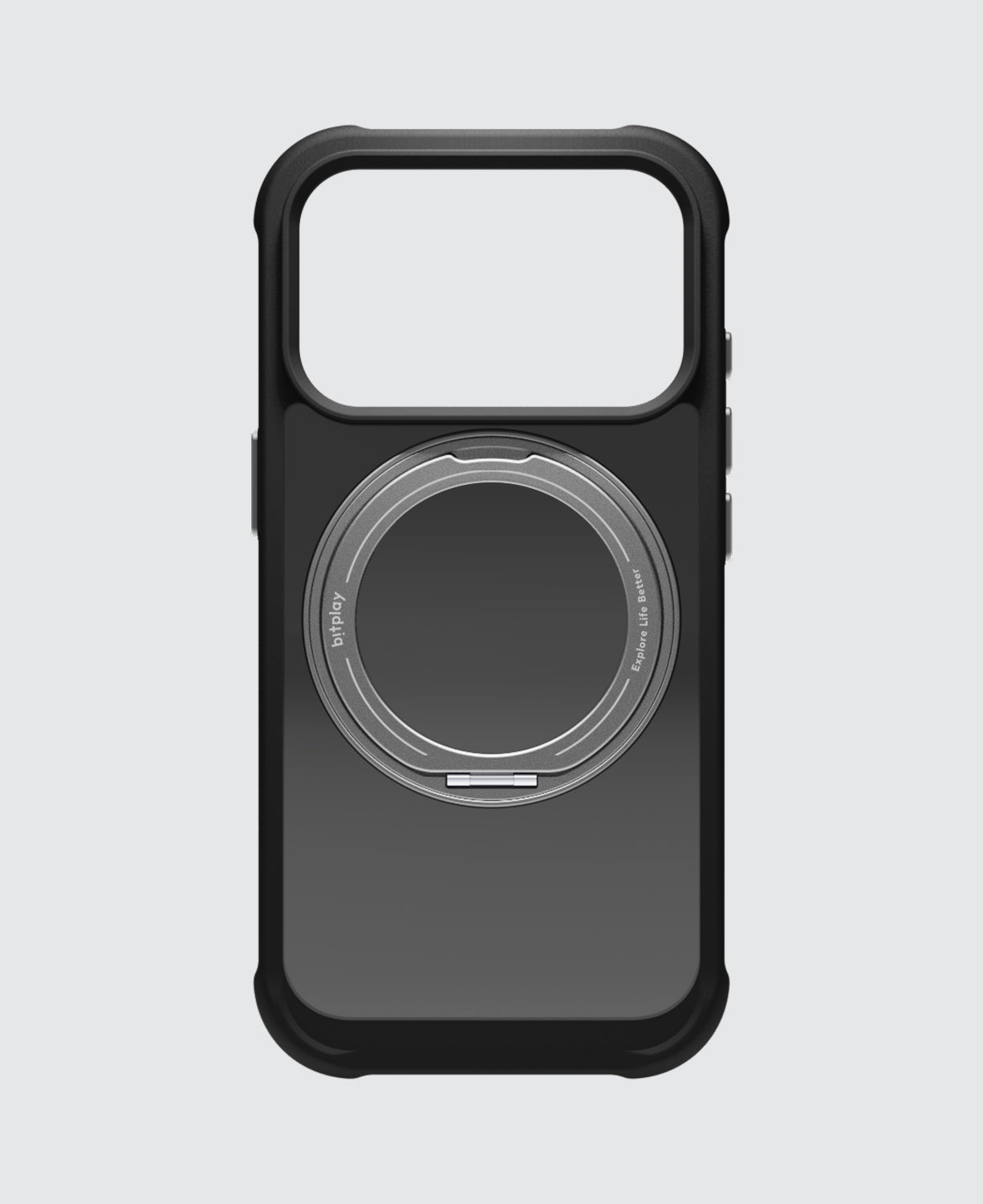 Wander Case with Ring Stand for iPhone 17- Dark Black