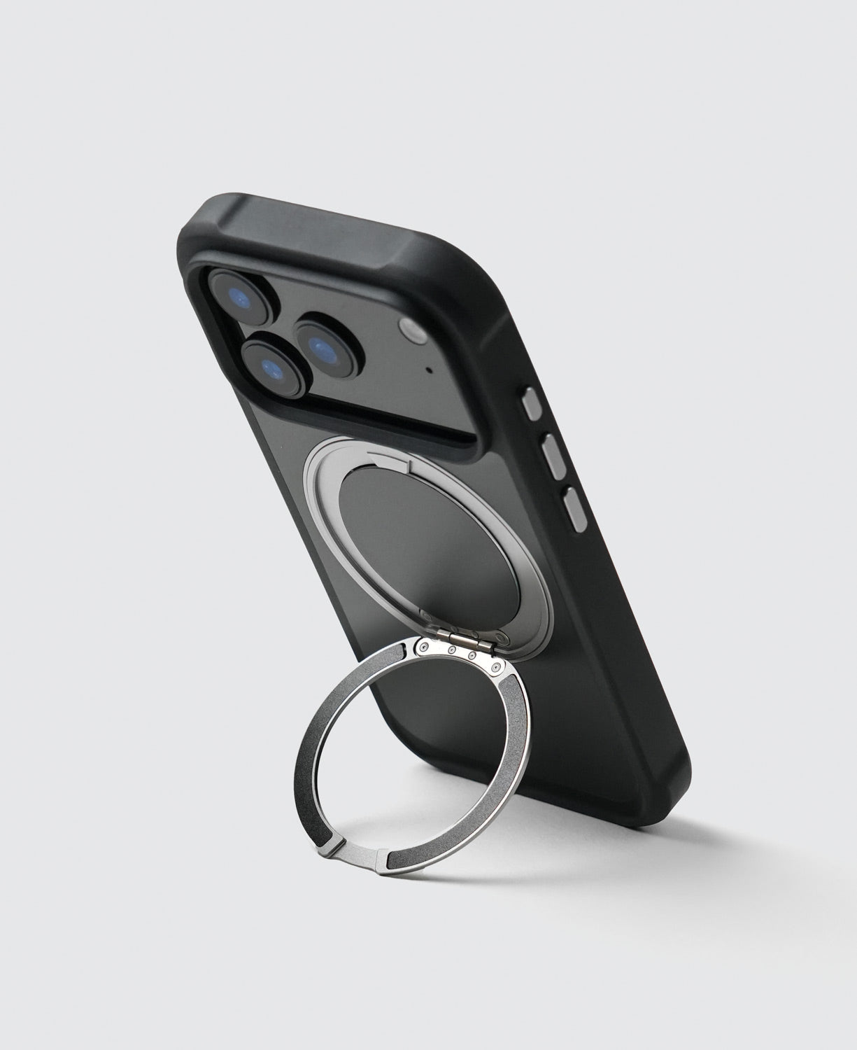 Wander Case with Ring Stand for iPhone 17- Dark Black