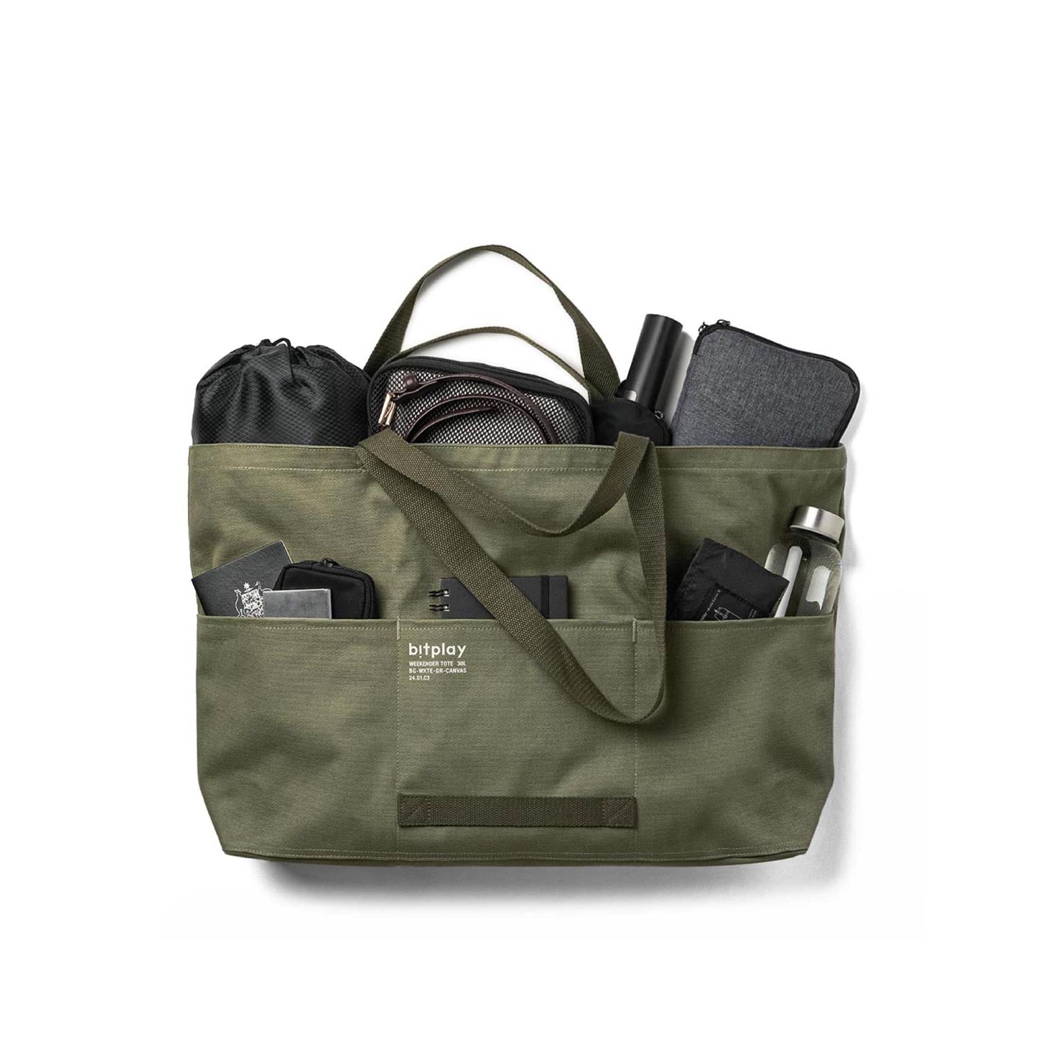 Weekender Canvas Tote 30L -Army Green