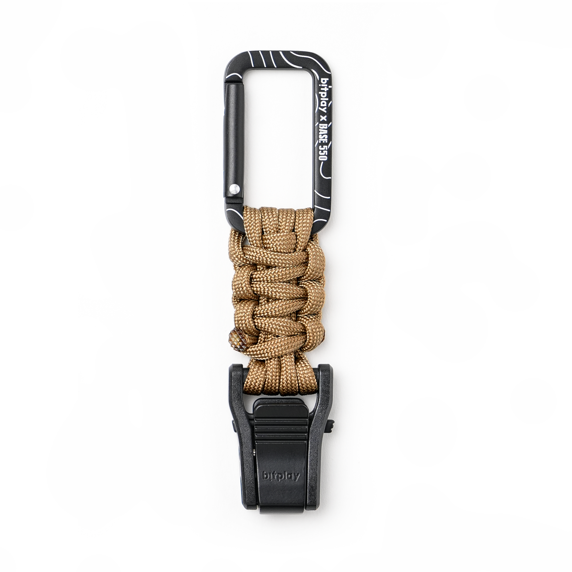 Paracord Quick-Release Carabiner - Base550 Sand