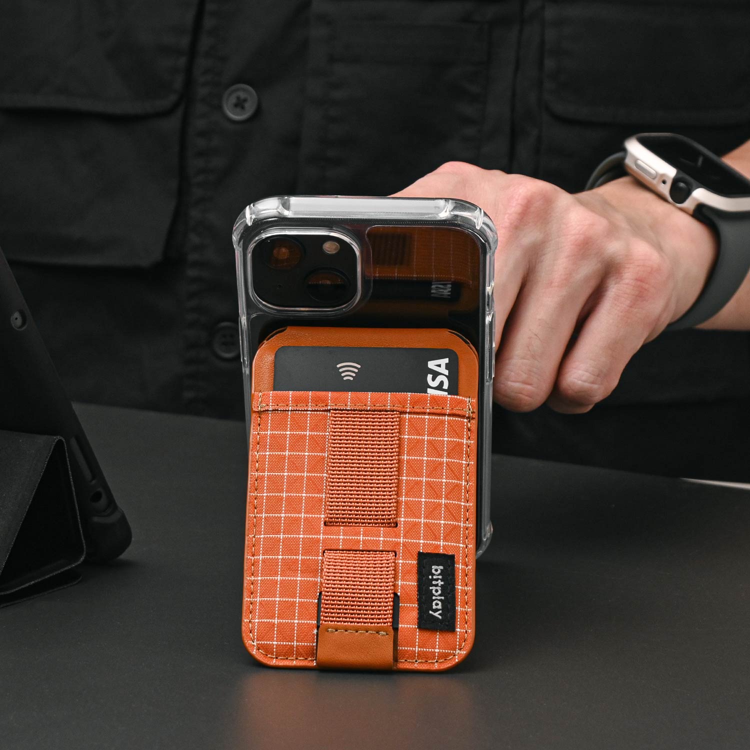 Magnetic Wallet Stand V2 - Orange