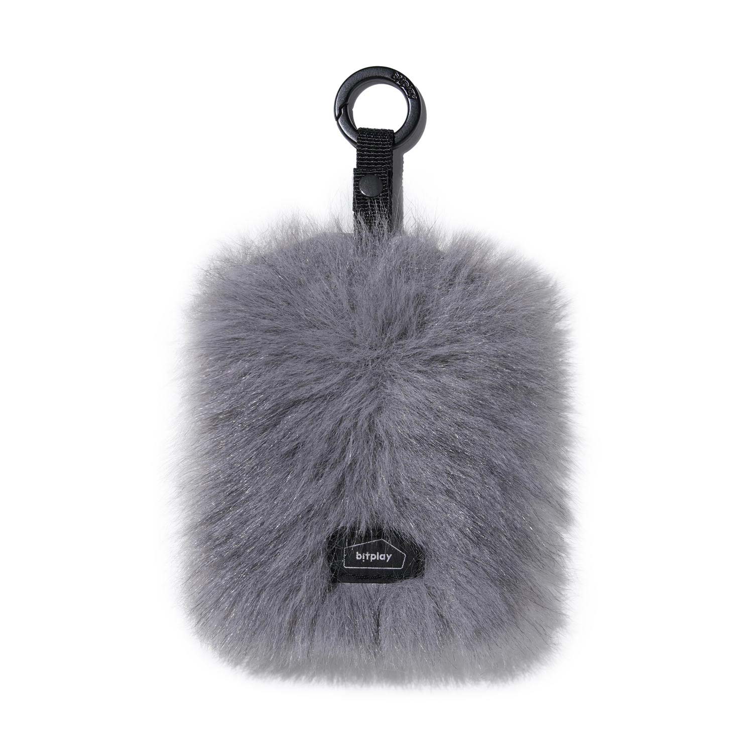 Furry Badge Holder-Beige (Circle Buckle Included)