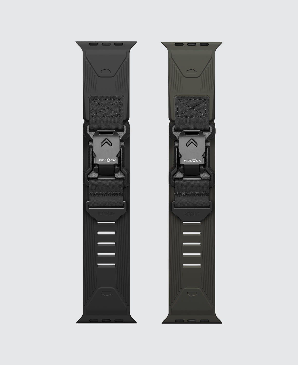 Waterproof FKM Rubber Fidlock Quick Release Watch Band for Apple Watch Ultra/ 49/ 46/ 45/ 44 mm