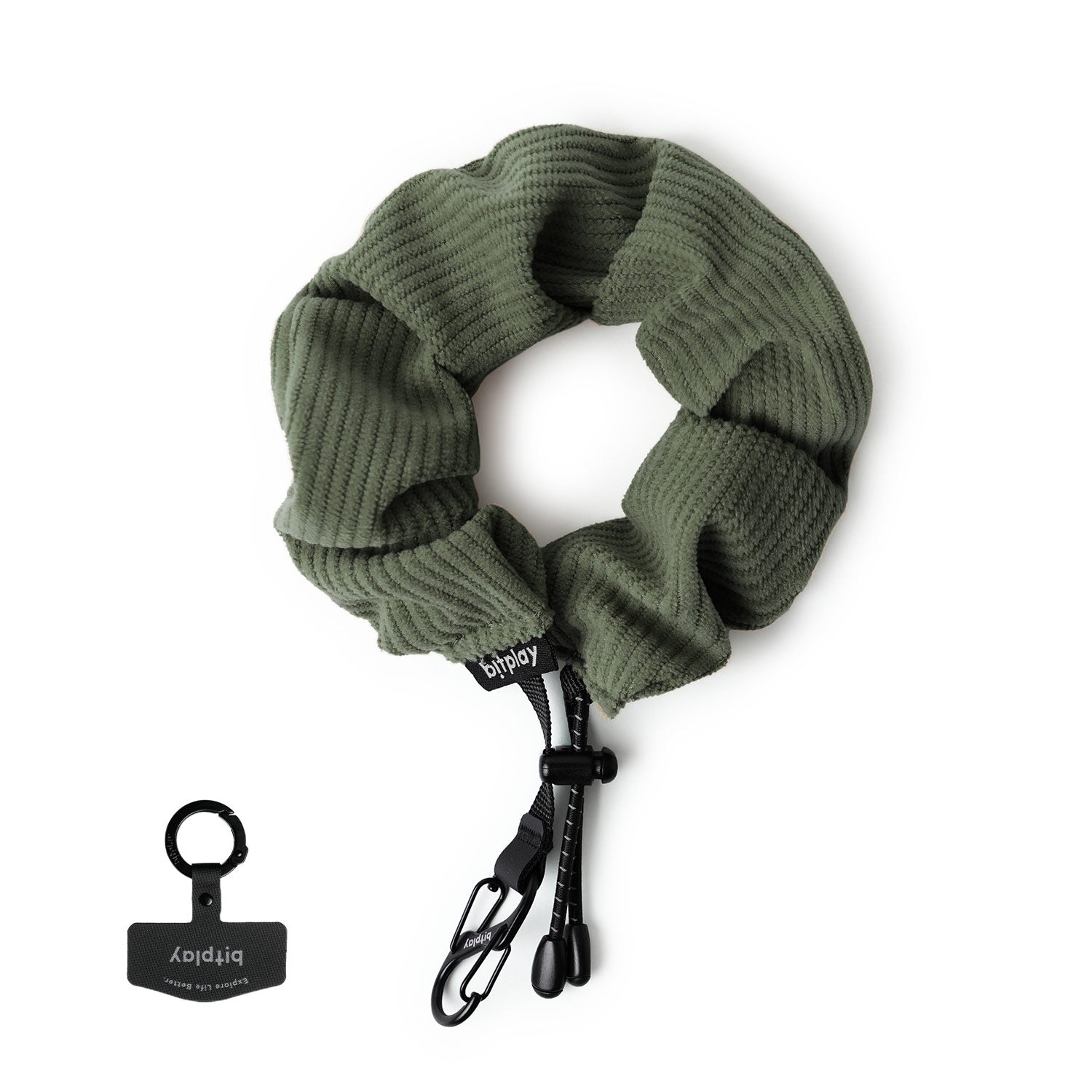 Scrunchie Wrist Strap Cozy Series-Beige (Adapter Included)