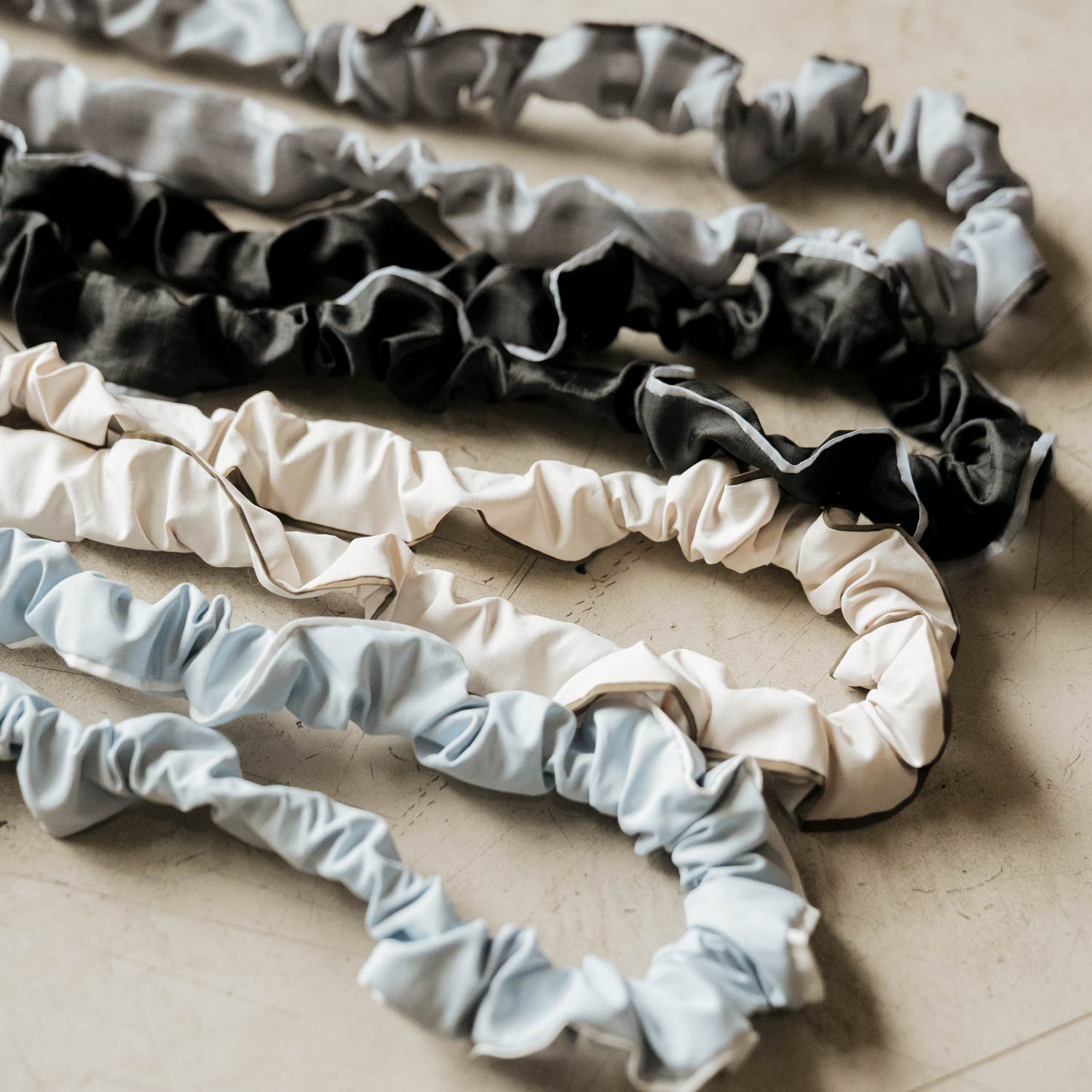 Scrunchie Strap- Grey (Strap Adapter Included)