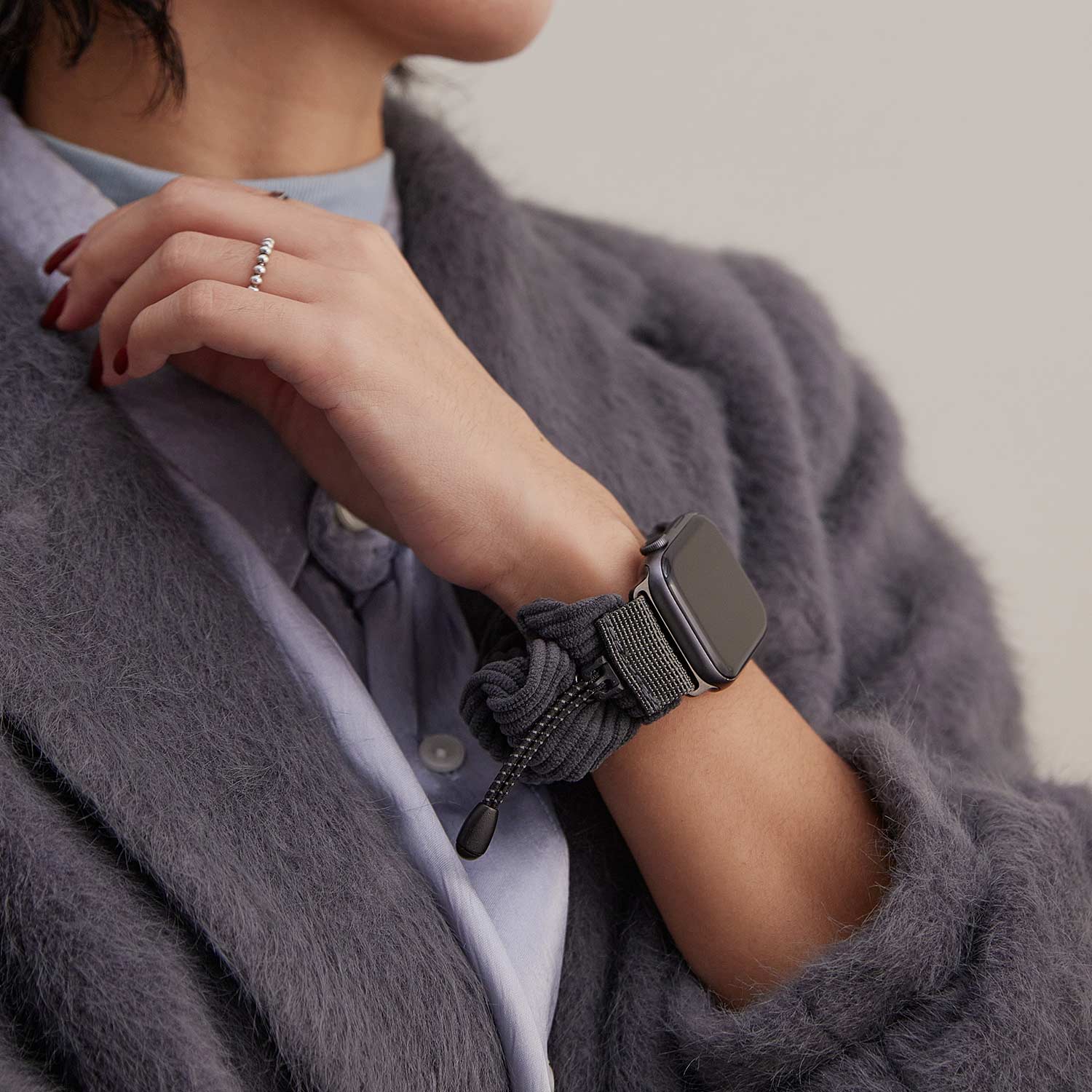 Scrunchie Watch Band-Compatible for All Sizes of Apple Watch