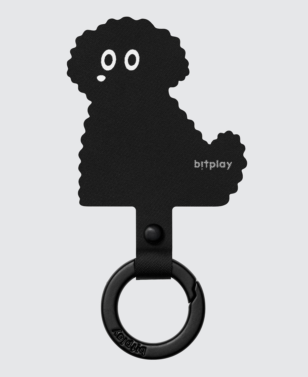 Phone Tether Tab- Black Poodle