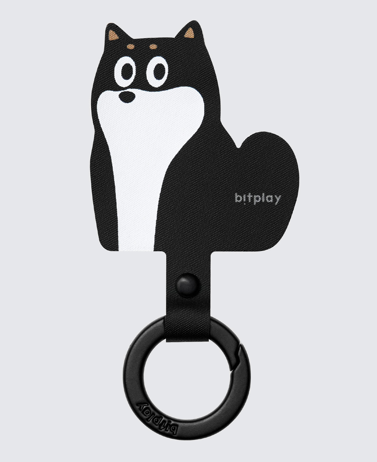 Phone Tether Tab- Black Shibba