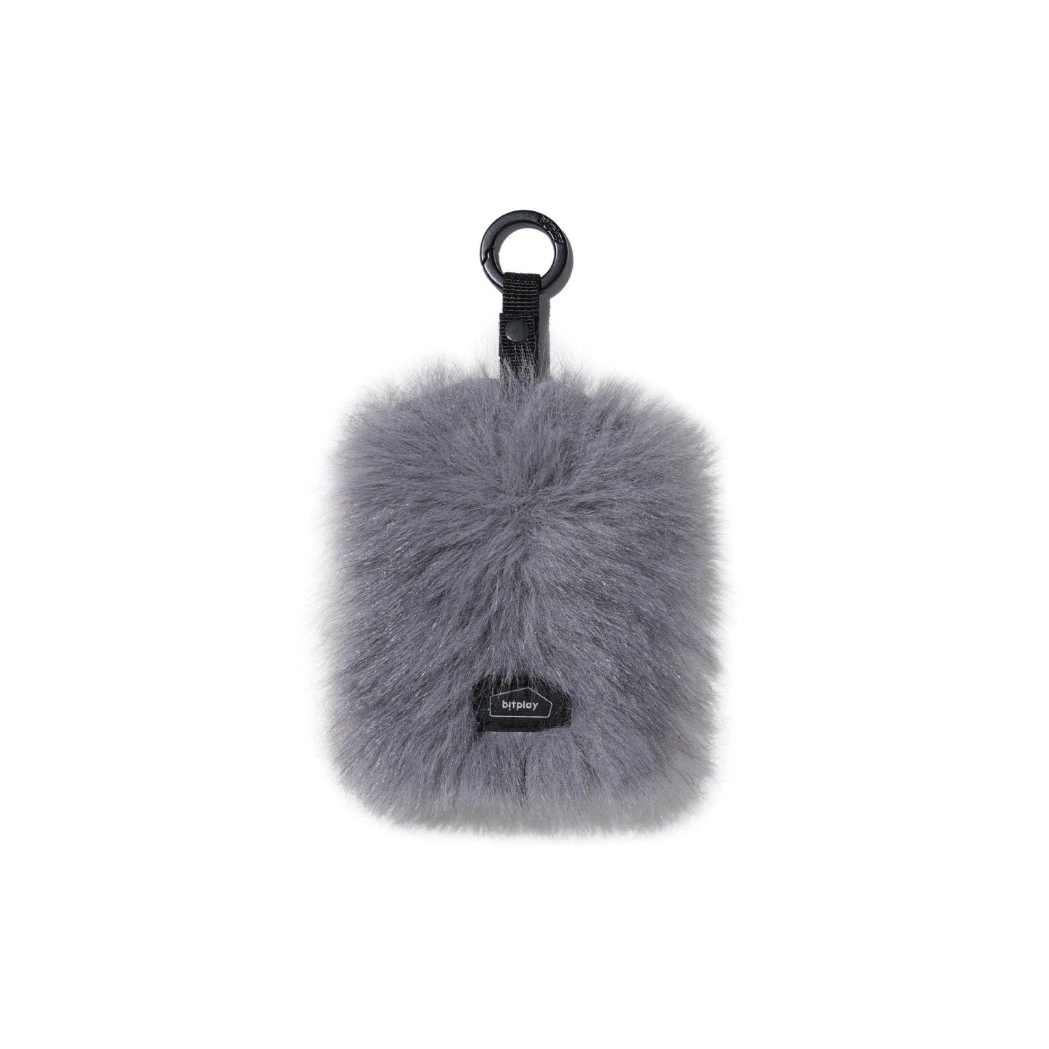 Furry Badge Holder -Bluish Grey