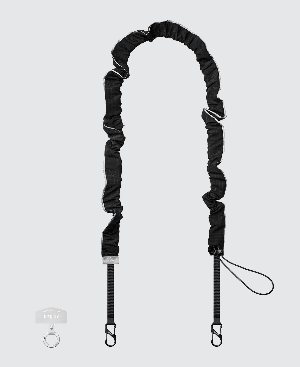 Glow Scrunchie Strap- Stone Grey