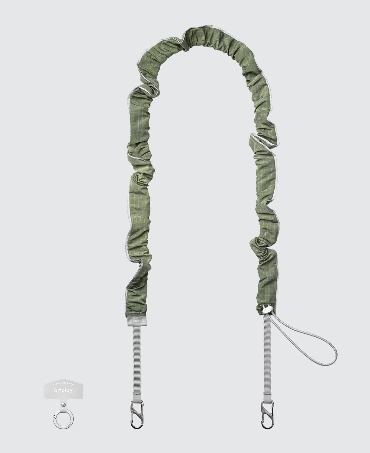 Glow Scrunchie Strap- Moss Grey