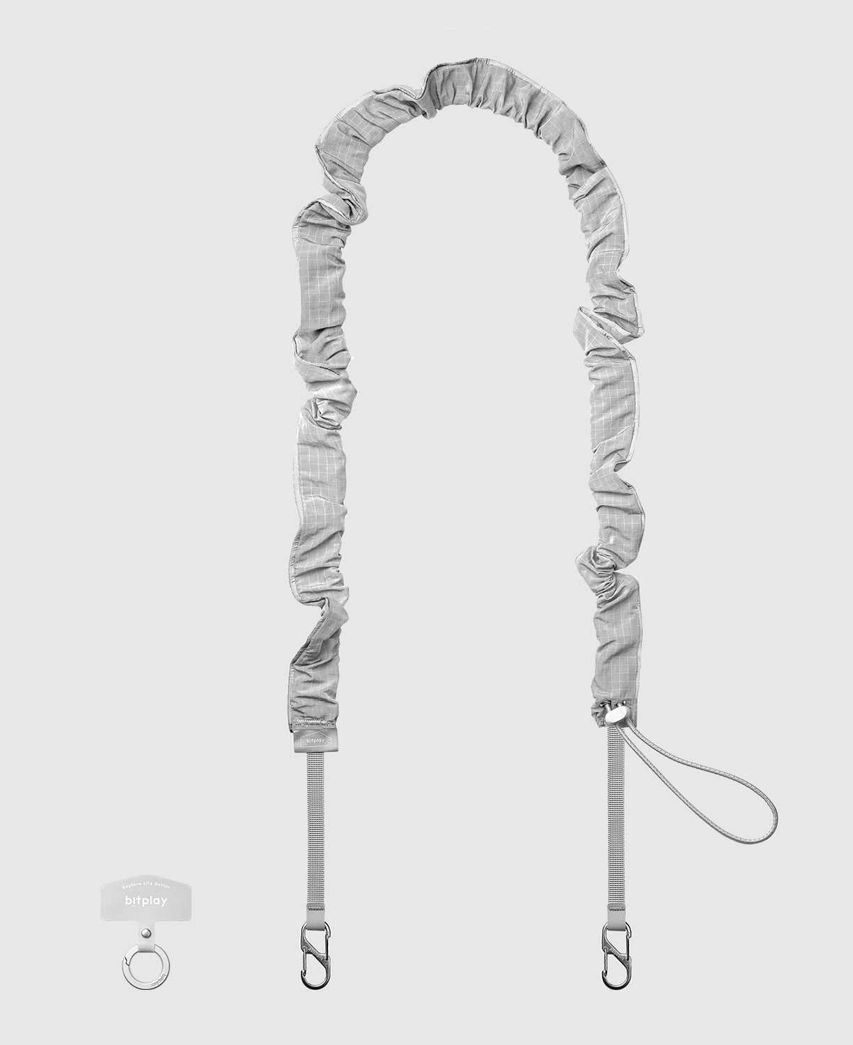 Glow Scrunchie Strap- Stone Grey