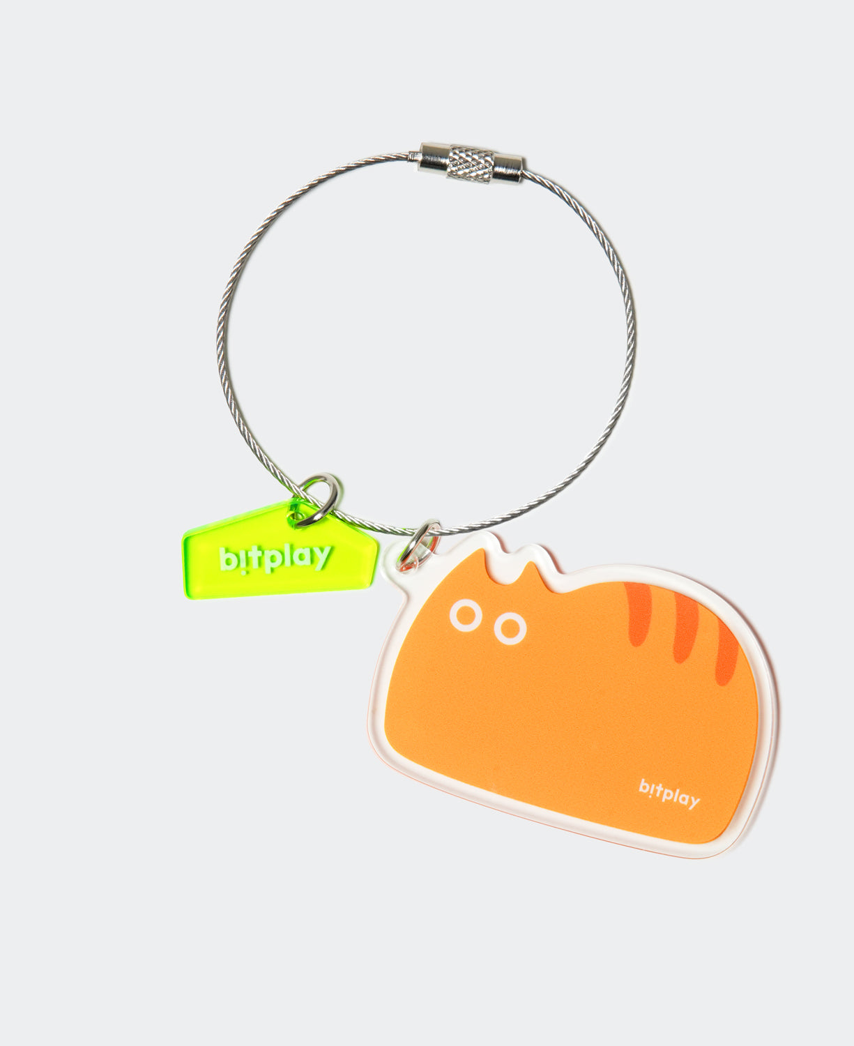 Wire Keychain Charm Loaf Kitty
