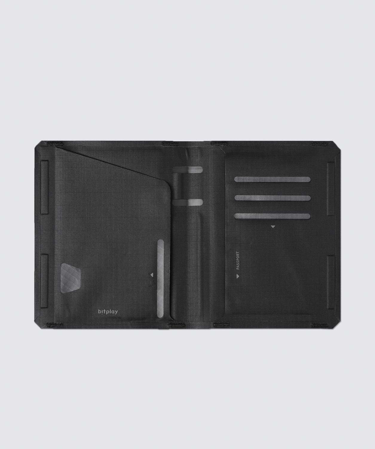 Slim Bifold Passport Holder Black
