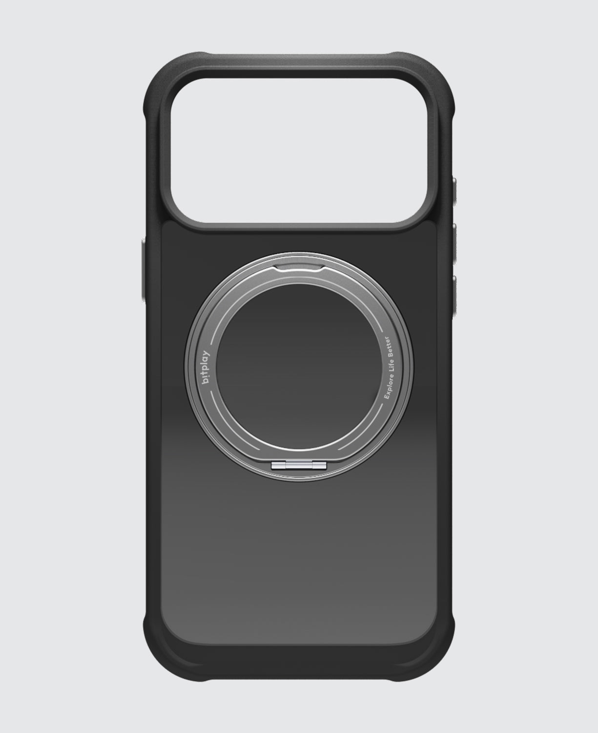 Wander Case with Ring Stand for iPhone 17- Dark Black