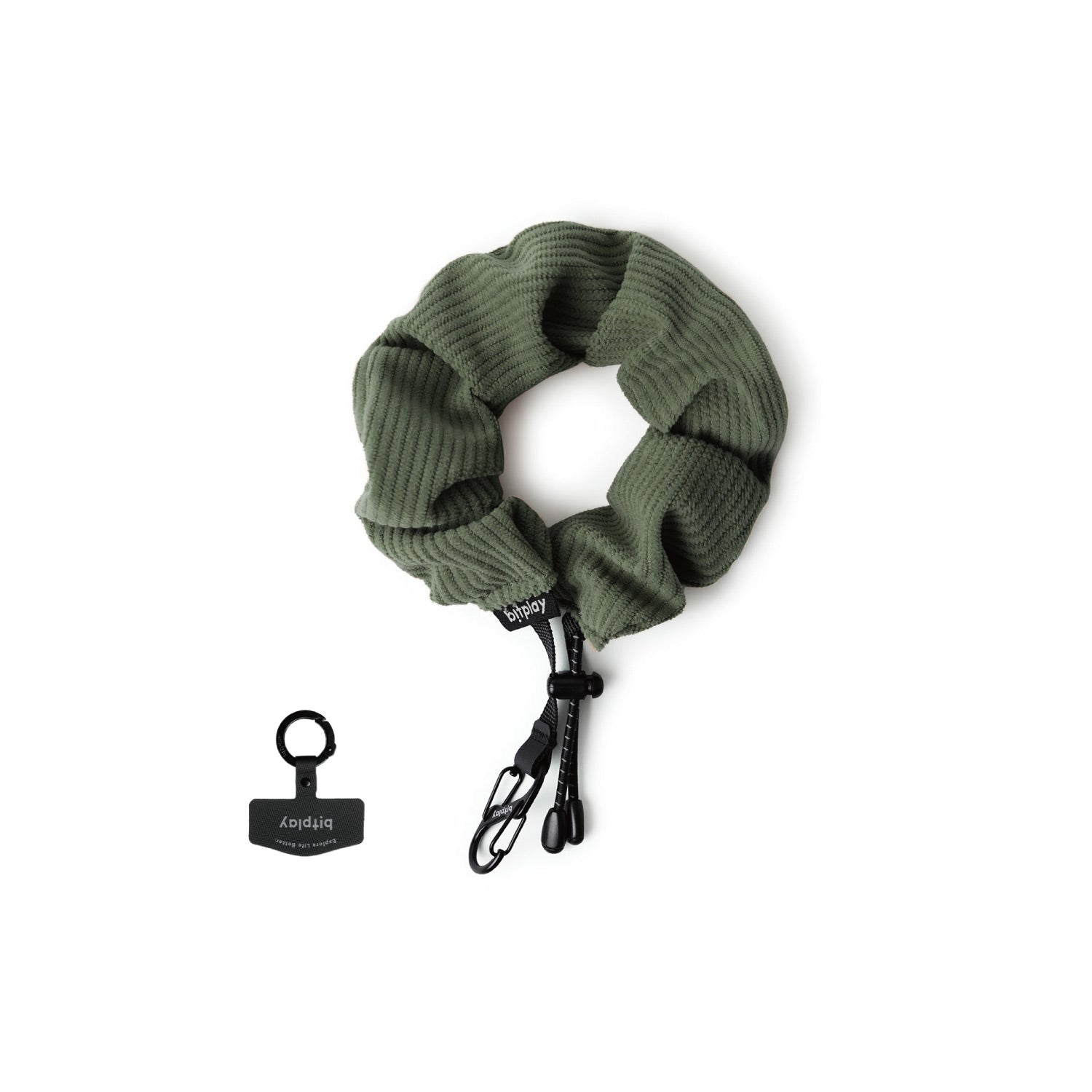 Scrunchie Wrist Strap Cozy Series -Forest Green