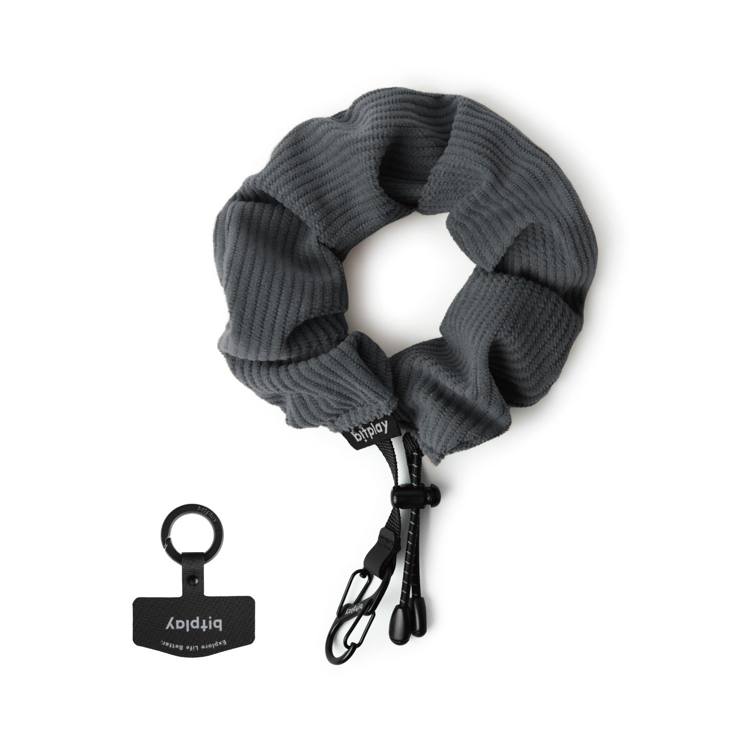 Scrunchie Wrist Strap Cozy Series -Dusty Blue