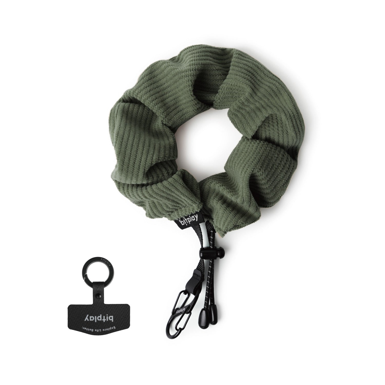 Scrunchie Wrist Strap Cozy Series -Forest Green
