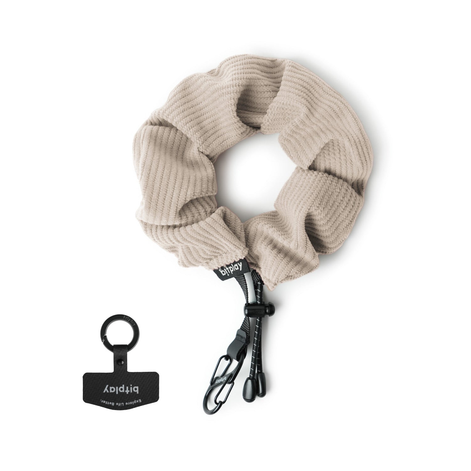 Scrunchie Wrist Strap Cozy Series -Light Cream