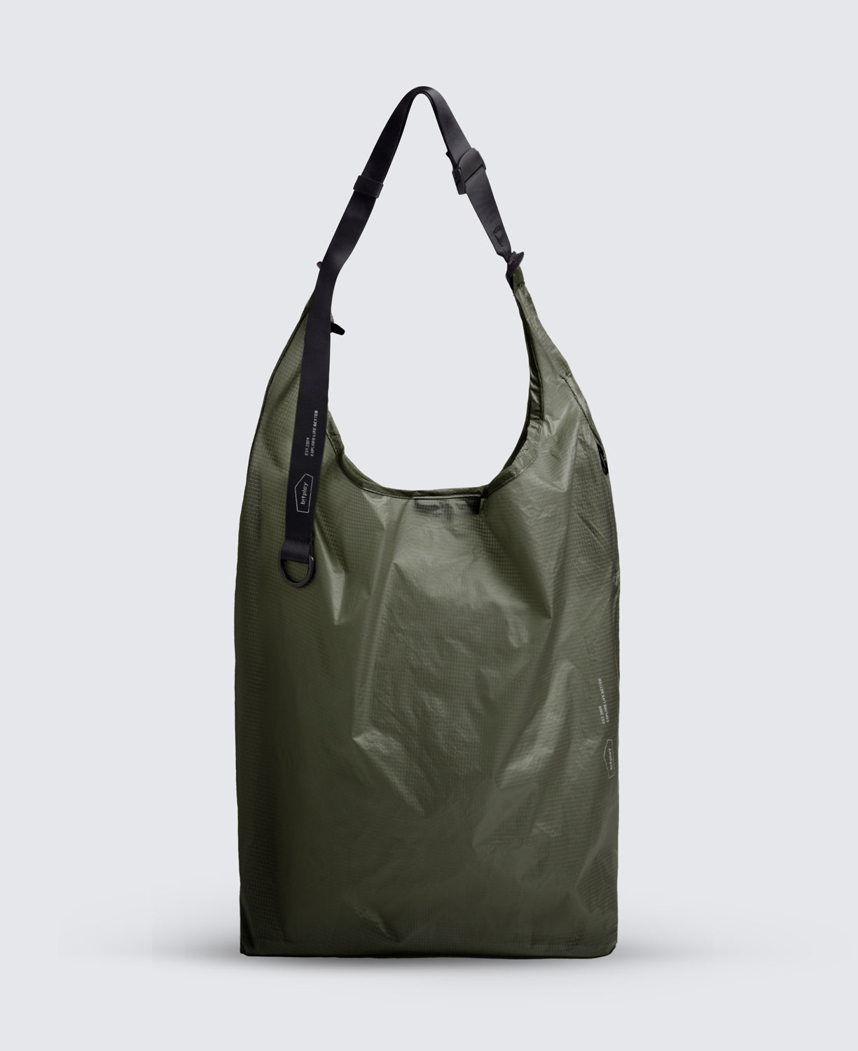 Foldable Crossbody Shopping Bag Green