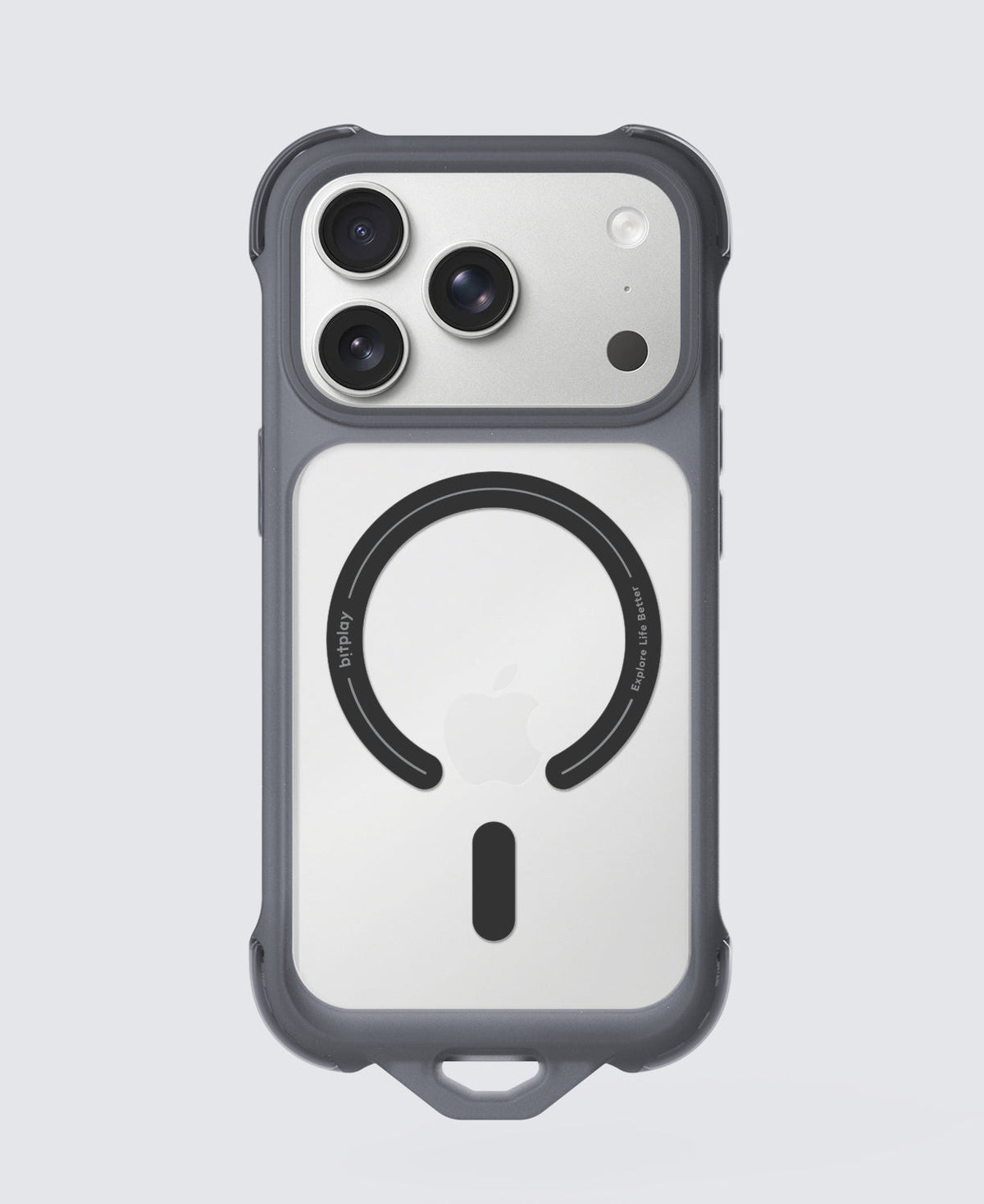磁吸四角氣囊殼 for iPhone 18/17 Pro 迷霧黑