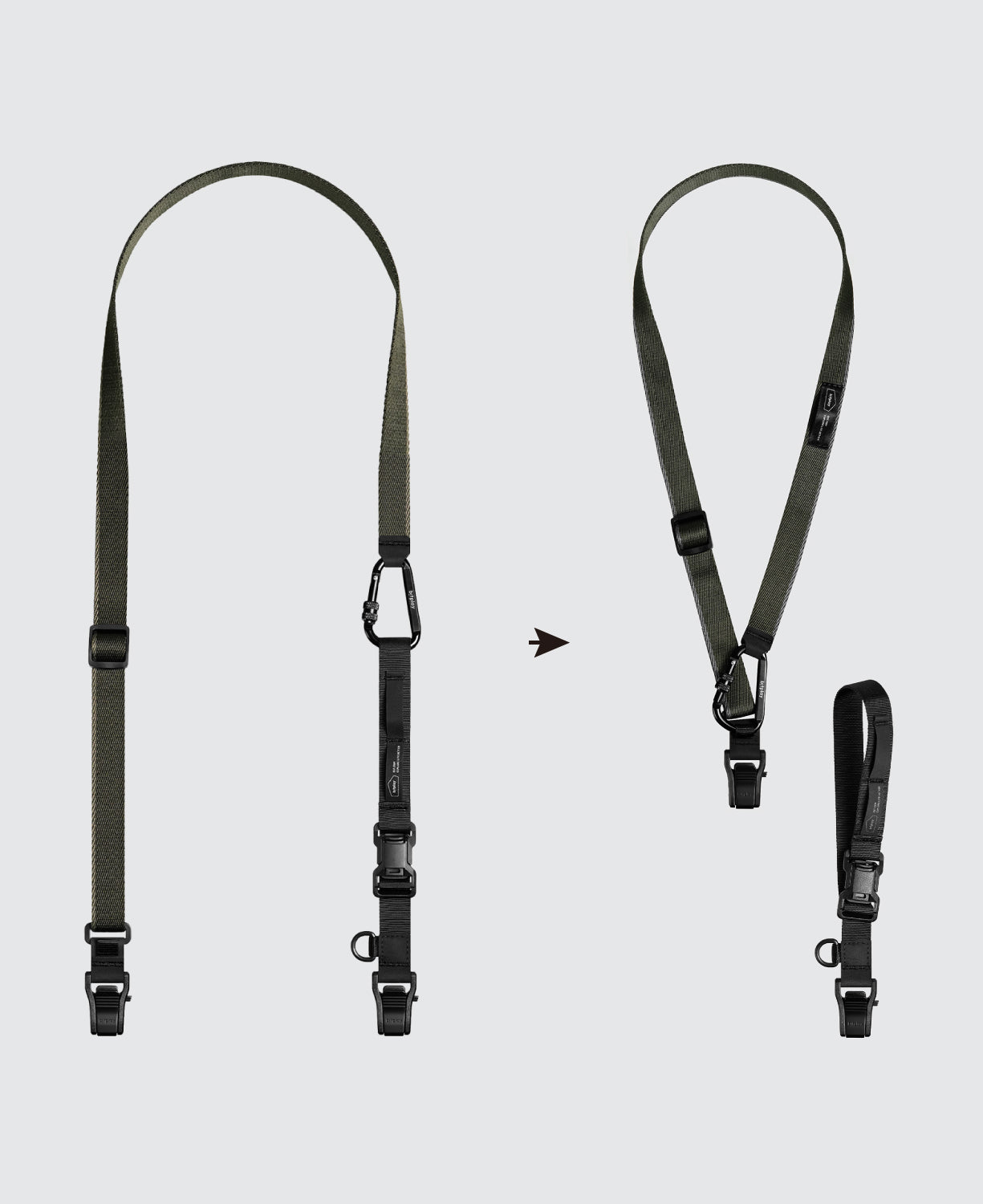 3-in-1 Multi-Use Strap- Moss Grey