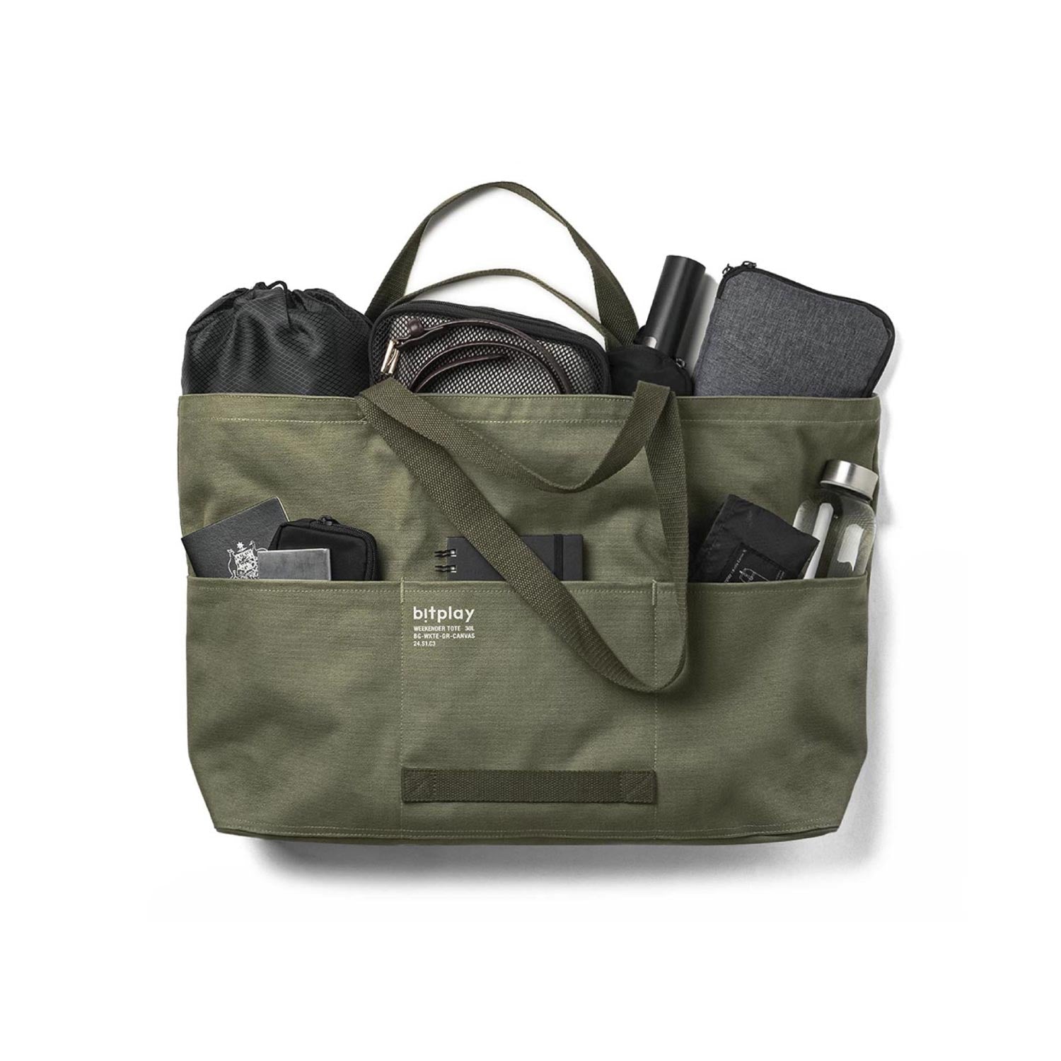 Weekender Canvas Tote 30L -Grey