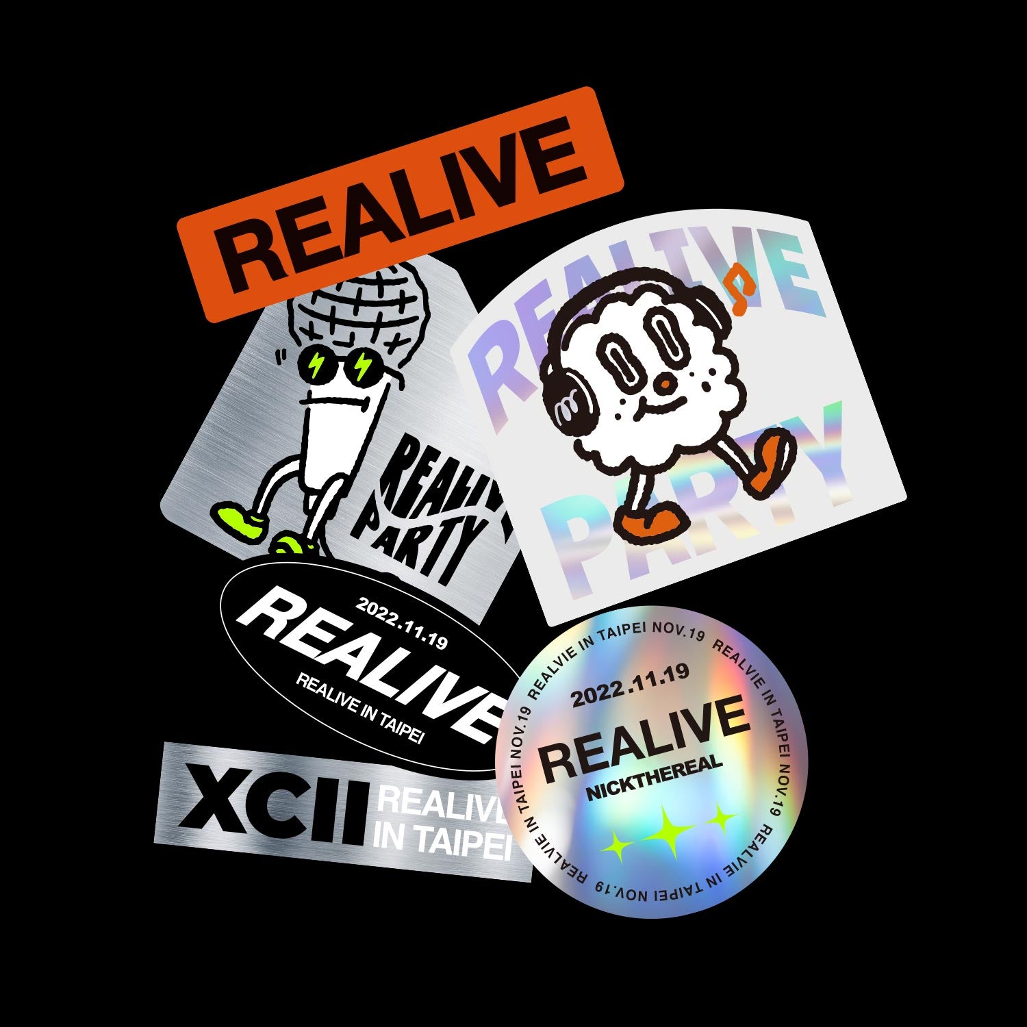 REALIVE X bitplay Limited Edition: Urban Lite Strap 8mm - Trendy Orange (REALIVE Sticker Set Included))