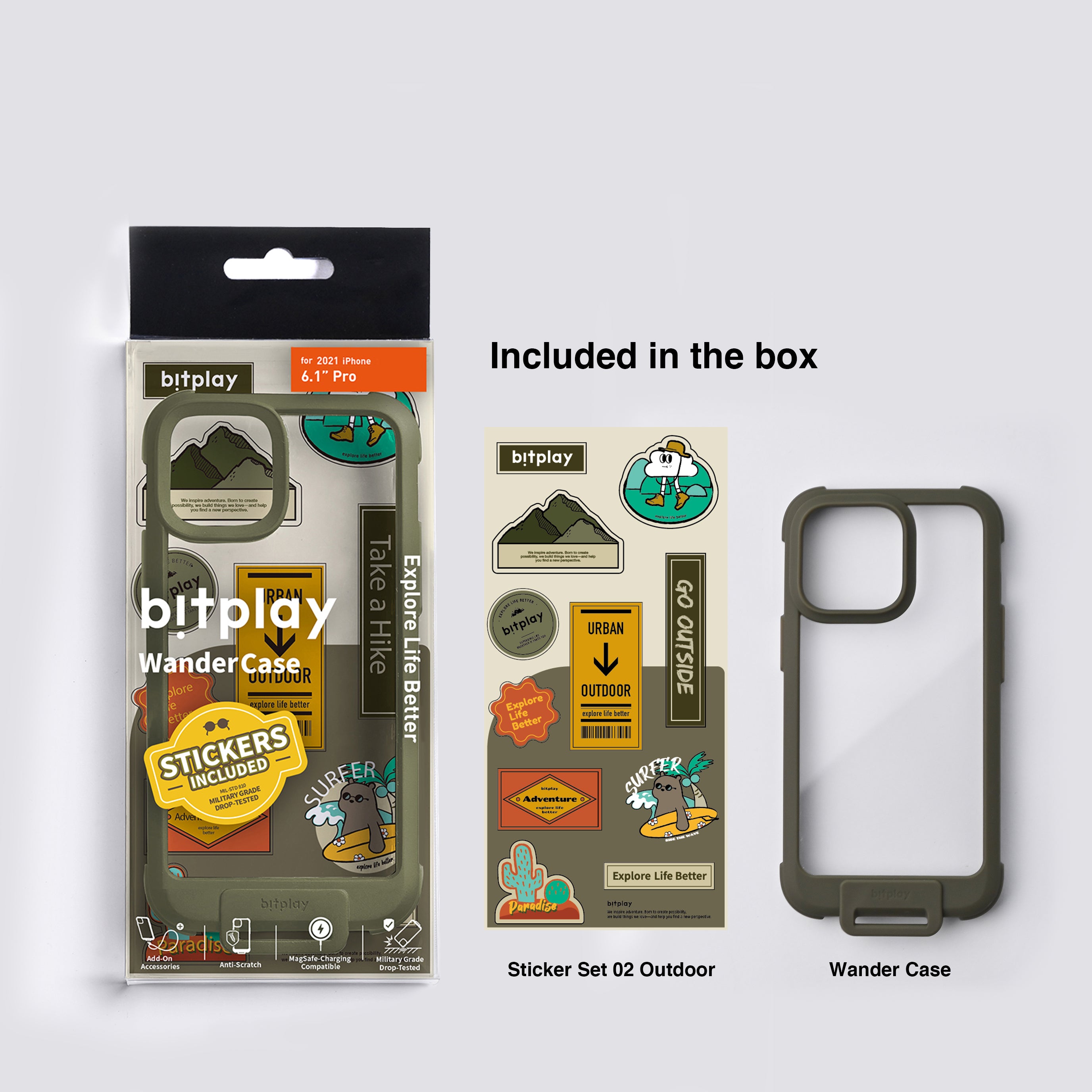 RONG X bitplay｜Wander Case for iPhone 13 Series (RONG & bitplay Sticker Set Included）