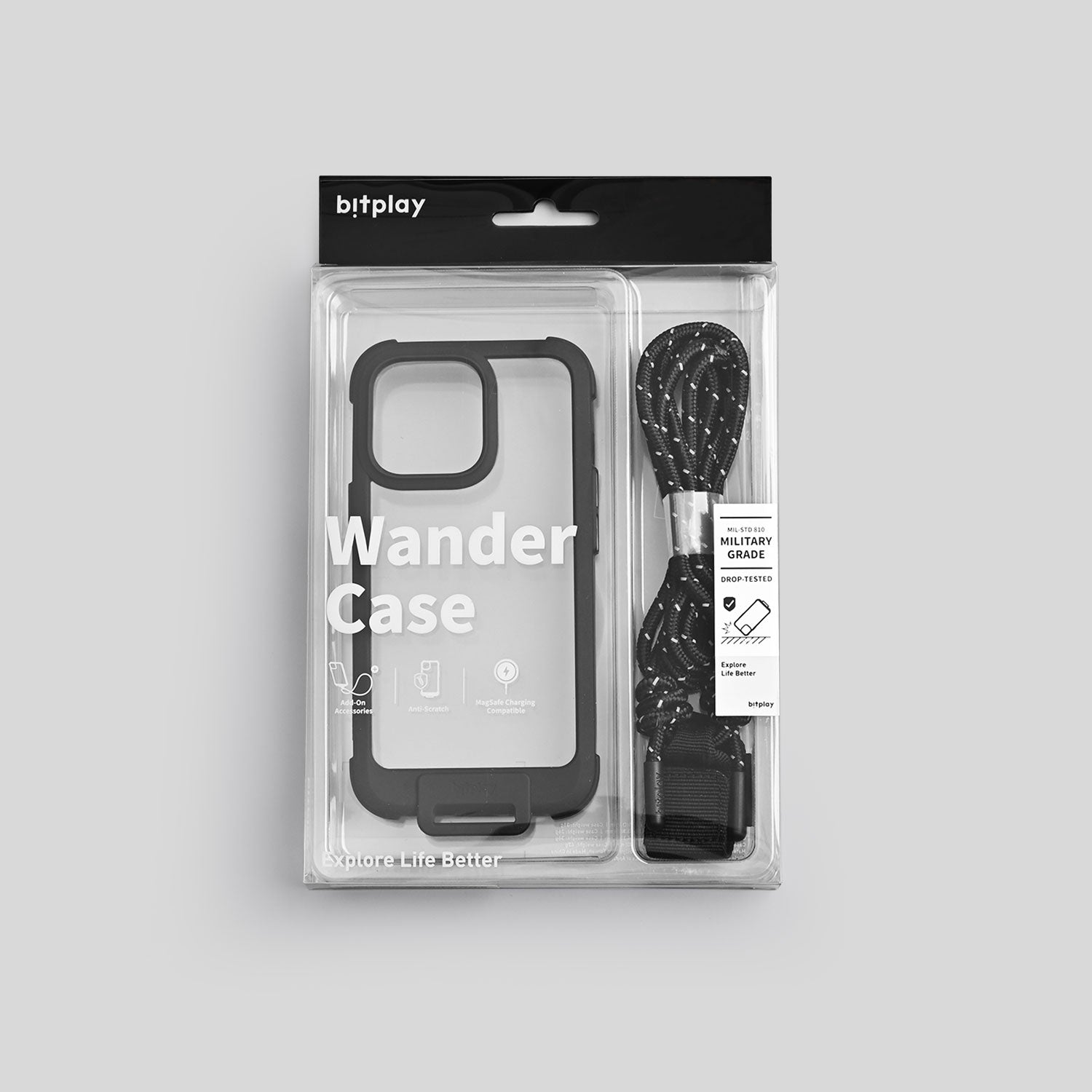 Wander Case for iPhone 13 Series - Black Set (Urban Lite Strap - Black Included)