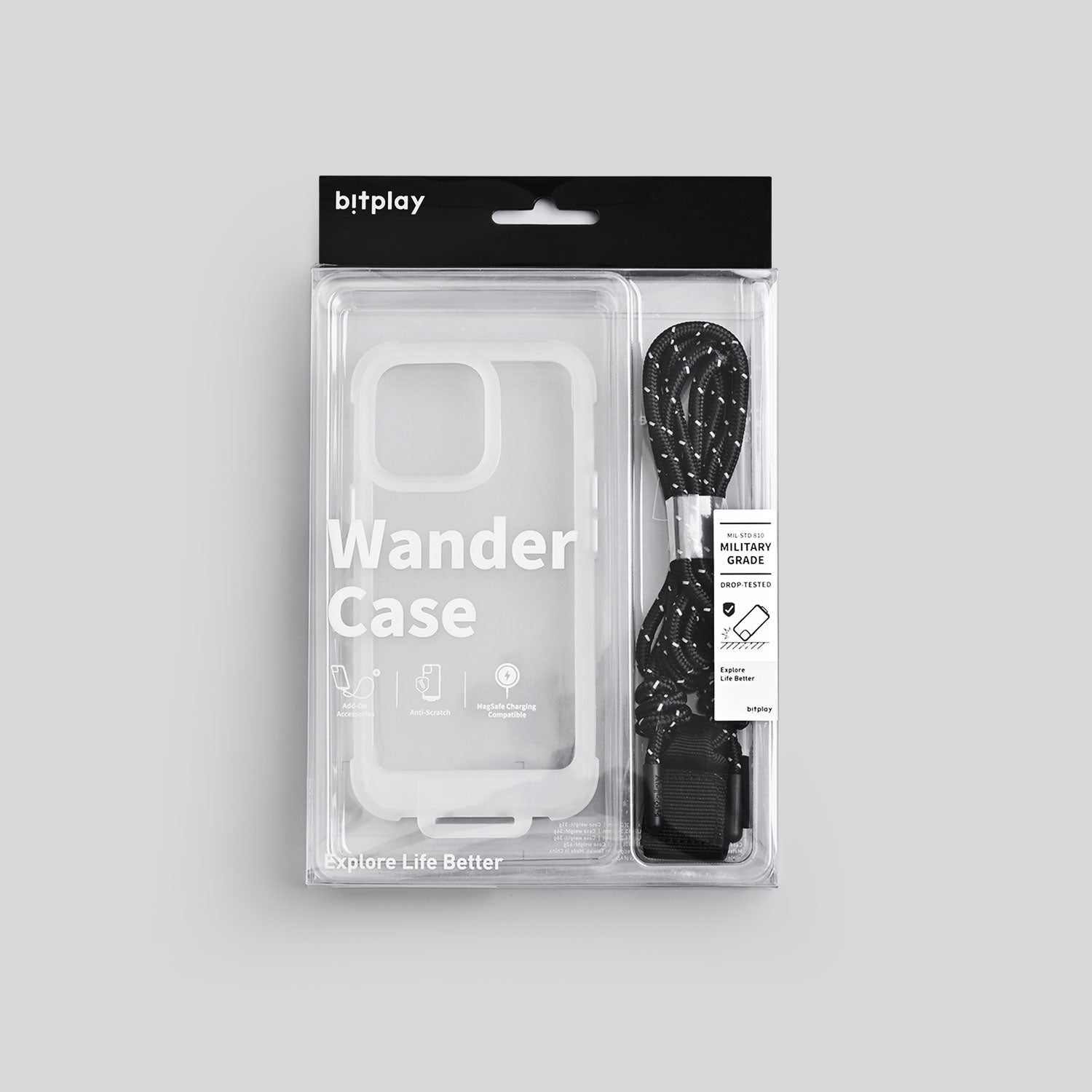 Wander Case for iPhone 13 Series - Clear Set (Urban Lite Strap - Black Included)