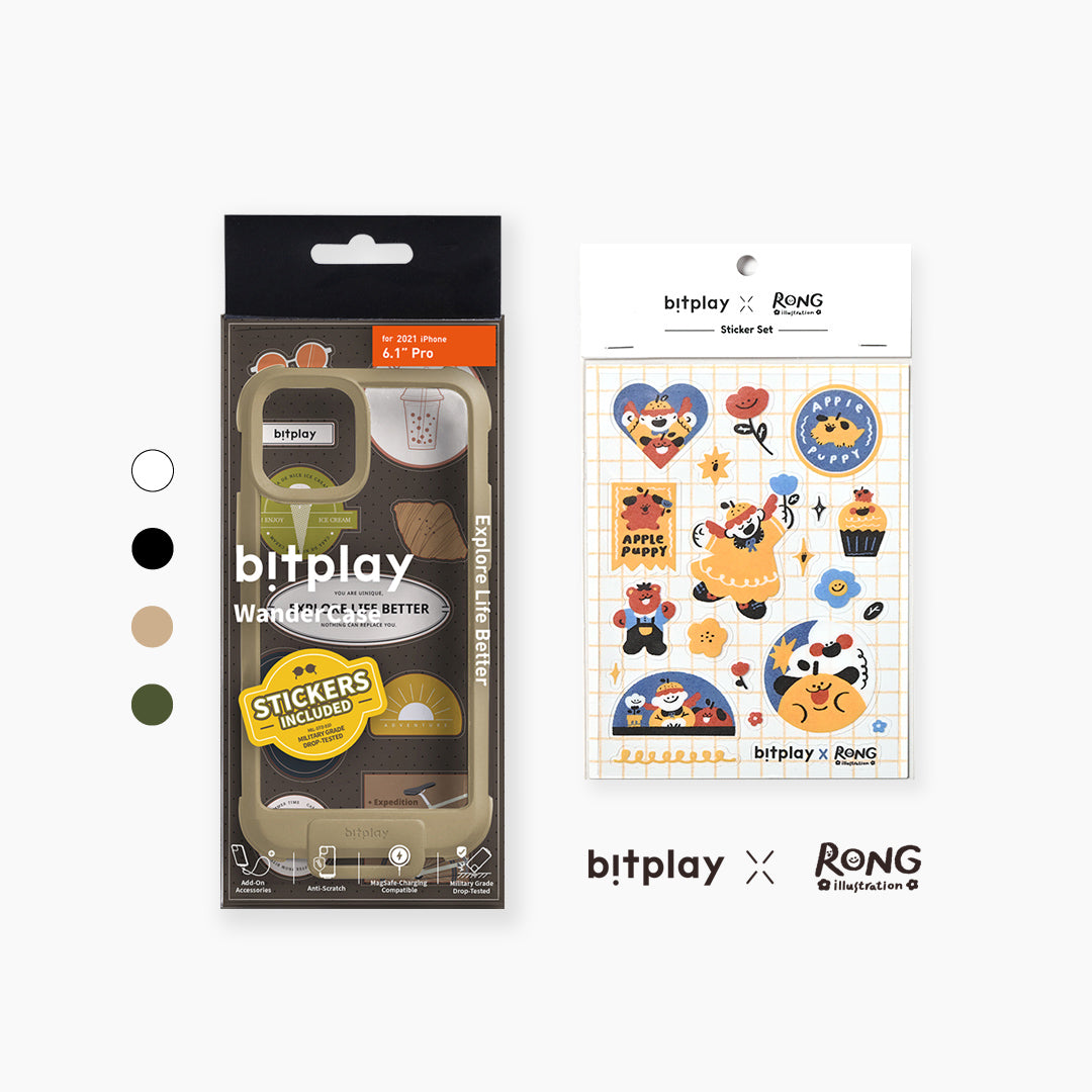 RONG X bitplay｜Wander Case for iPhone 13 Series (RONG & bitplay Sticker Set Included）